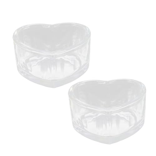 Toddmomy 2 Stück Transparenter Hamster Napf Waschbare Chinchilla Schüssel Kompakter Futter und Wassernapf für Käfige Geeignet für Kleine Haustiere Sicher und Langlebig von Toddmomy