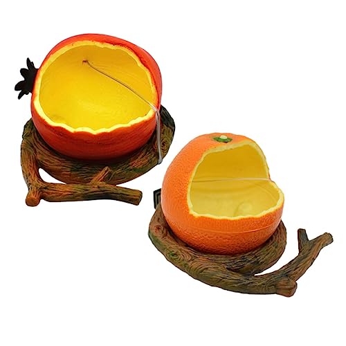 Toddmomy 2Stücke Vogelkäfig Futter Und Wasserspender Multifunktionale Futterbox Für Papageien Zu Installieren Und Granatapfel Design Für Vogelkäfigzubehör von Toddmomy