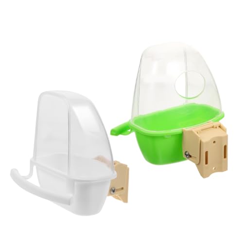 Toddmomy 2Stücke Wasserspender für Kleiner Vogelfutterhalter Transparente Fütterungsbox für Papageien und Kleintiere Hängend für Wasser und Lebensmittel für Käfige Toddmomy 2Stücke Wasserspender für Kleiner Vogelfutterhalter Transparente Fütterungsbox für Papageien und Kleintiere Hängend für Wasser und Lebensmittel für Käfige von Toddmomy
