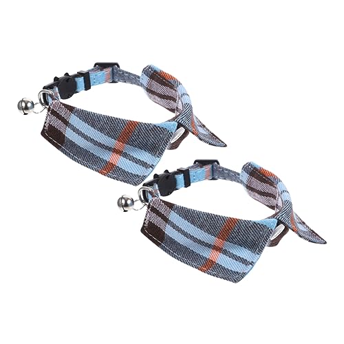 Toddmomy 2pcs Haustierkragen Mit Glockenkätzchen Dekoratives Halskragen Verstellbares Plaid -katzenkragen Toddmomy 2pcs Haustierkragen Mit Glockenkätzchen Dekoratives Halskragen Verstellbares Plaid -katzenkragen von Toddmomy