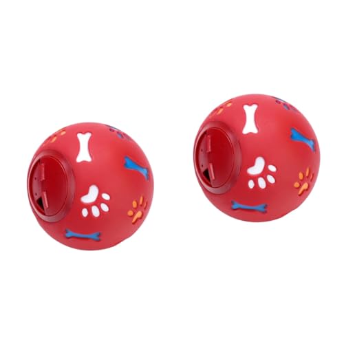 Toddmomy 2st Hund Leckt Futter Spielzeug Welpenfutter Puzzle Ball Behandeln Hunde-Puzzle-spielzeugball Welpen-Puzzle Hündchenfutter Undichter Futterhund Spenderkugel Behandeln Haustier Rot Toddmomy 2st Hund Leckt Futter Spielzeug Welpenfutter Puzzle Ball Behandeln Hunde-Puzzle-spielzeugball Welpen-Puzzle Hündchenfutter Undichter Futterhund Spenderkugel Behandeln Haustier Rot von Toddmomy