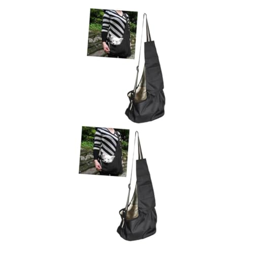 Toddmomy 2St Sling-Bag-Haustiertasche mit Einer Schulter Transportboxen für kleine Hunde Haargummis waschbare Verstellbarer Schultergurt Welpe Camping zubehör Wagen Hündchen Hase von Toddmomy