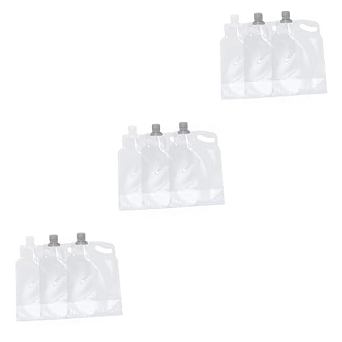 Toddmomy 3 Sätze Multifunktionale Wasserflasche Krug Tragbar Draußen Faltbarer Wasserträgerbeutel Krüge Klappwasserbehälter Faltbare Wasserflasche Das Haustier Zufällige Farbe 3 Stück * 3 von Toddmomy