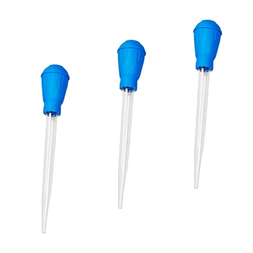 Toddmomy 3 Stück Aquarienreinigungspipette wasserreiniger hauswasserfilter Aquariumreinigungswerkzeuge Fisch Reinigungssiphon mit Manueller Wasserwechsler für Aquarien Plastik Blue von Toddmomy