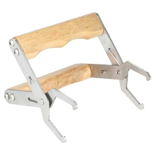 Toddmomy 3 Stück Edelstahl Imkerrahmenheber Teilig Rahmenhalter Beekeeping Frame Tool für Sichere Honigwabenentnahme und Schonende Rahmenhandhabung bei von Toddmomy