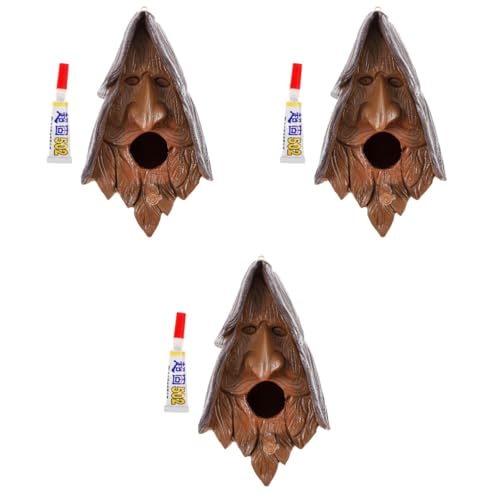 Toddmomy 3 Stück Hängendes Vogelhaus Resin Robuster Nistkasten für Garten und Terrasse Wetterfest und Leicht Aufzuhängen für Vogelfütterung und Deko im Außenbereich Toddmomy 3 Stück Hängendes Vogelhaus Resin Robuster Nistkasten für Garten und Terrasse Wetterfest und Leicht Aufzuhängen für Vogelfütterung und Deko im Außenbereich von Toddmomy