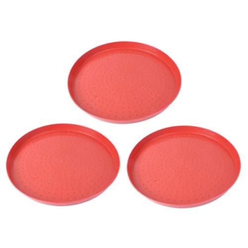 Toddmomy 3 Stück Hühnerfutterplatten Futterbehälter für Geflügel Runde Futtertrays aus Strapazierfähigem für Küken und Gänse Leicht zu Reinigen und Wiederverwendbar von Toddmomy