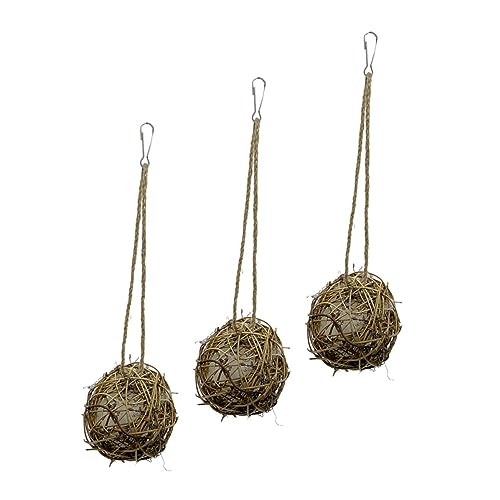 Toddmomy 3stücke Rattan-kauspielzeug Für Vögel Hängende Spielzeuge Für Papageien Und Wellensittiche Beißen Und Für Beschäftigung Ihrer Gefiederten von Toddmomy