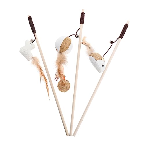 Toddmomy 3stücke Teiliges Katzenspielzeug Interaktiver Katzenangel Mit Holzstäben Lustigen Tiermotiven Und Glöckchen Fördert Die Und Spielspaß Ihrer Katze Toddmomy 3stücke Teiliges Katzenspielzeug Interaktiver Katzenangel Mit Holzstäben Lustigen Tiermotiven Und Glöckchen Fördert Die Und Spielspaß Ihrer Katze von Toddmomy
