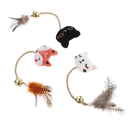 Toddmomy 3 Stück Teiliges Interaktives Katzenspielzeug mit Federn und Glöckchen Lustige Beißspielzeuge für Katzen Bewegung Katzenspielzeug für Kitten Fuchs Weiße Schwarze Toddmomy 3 Stück Teiliges Interaktives Katzenspielzeug mit Federn und Glöckchen Lustige Beißspielzeuge für Katzen Bewegung Katzenspielzeug für Kitten Fuchs Weiße Schwarze von Toddmomy