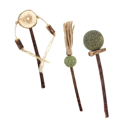 Toddmomy 3 Stück Teiliges Katzenspielzeug Katzenminze Kau Sticks zur Zahnpflege Langlebig Robust Interaktiv für Katzen und Kätzchen Spaßiges Kauspielzeug für Wohnungskatzen von Toddmomy