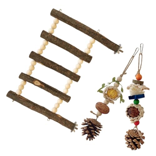 Toddmomy 3 Stück Vogel-kauspielzeug, Papageien-beißspielzeug, Vogelkäfig, Hängendes Papageien-kauspielzeug, Vogelständer-Spielzeug Toddmomy 3 Stück Vogel-kauspielzeug, Papageien-beißspielzeug, Vogelkäfig, Hängendes Papageien-kauspielzeug, Vogelständer-Spielzeug von Toddmomy