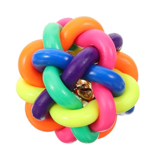 Toddmomy 3 Stück Welpenball Hundeball Quietschendes Spielzeug Hundeball Mit Glocke Toddmomy 3 Stück Welpenball Hundeball Quietschendes Spielzeug Hundeball Mit Glocke von Toddmomy