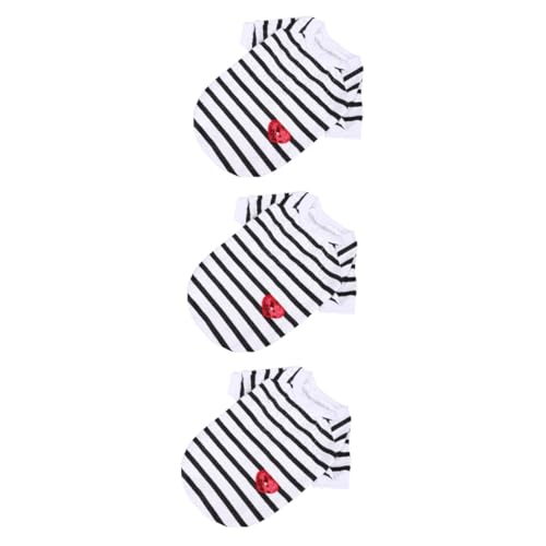 Toddmomy 3stücke Hundeshirt Für Kleine Hunde Baumwoll-t-Shirt Atmungsaktiv Bequem Sommer Outfit Für Haustiere Pflegeleicht Und Wiederverwendbar Für Tägliche Abenteuer von Toddmomy