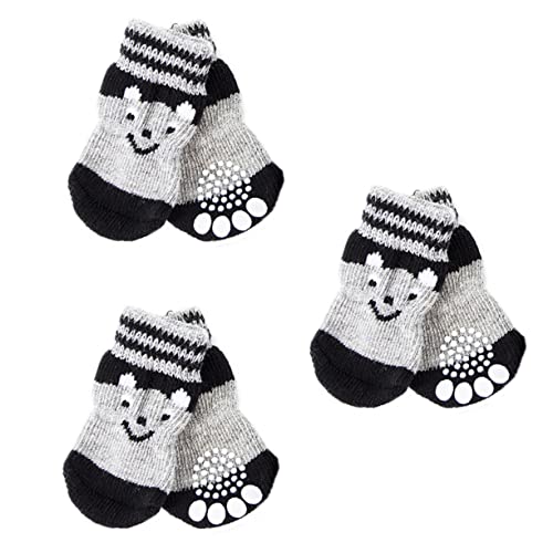 Toddmomy 3Paare rutschfeste Hundesocken Für Haustiere Warmes Schuhwerk Mit Bärenmotiv Für Drinnen Und Draußen Toddmomy 3Paare rutschfeste Hundesocken Für Haustiere Warmes Schuhwerk Mit Bärenmotiv Für Drinnen Und Draußen von Toddmomy