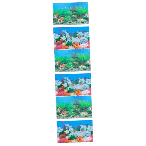 Toddmomy 3St Aufkleber für Aquarien Aquarium Poster Unterwasser Dekoration Aquarium-Dekor Aquarium-Hintergrundplakat Aquarium-Plakat Aquarienpapier haften doppelseitig schmücken -Bild 3D von Toddmomy