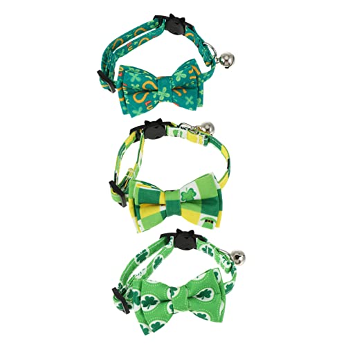 Toddmomy 3stücke Teiliges Verstellbares Katzenhalsband Mit Fliege Und Glocke Für Feierlichkeiten Patrick's Day Für Haustiere Und Freunde Toddmomy 3stücke Teiliges Verstellbares Katzenhalsband Mit Fliege Und Glocke Für Feierlichkeiten Patrick's Day Für Haustiere Und Freunde von Toddmomy