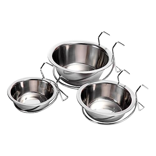 Toddmomy 3Stücke Hängende Futternäpfe Für Haustiere Teiliges Für Katzen Und Wassernäpfe Aus Rostfreiem Material Zu Installieren Und Spülmaschinenfest von Toddmomy