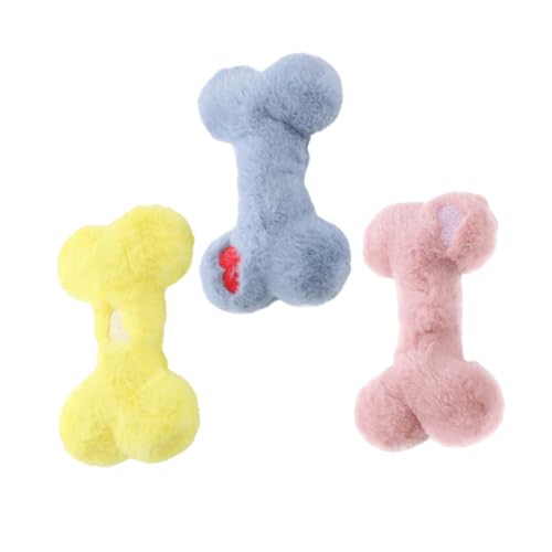 Toddmomy 3Stücke Interaktive Hundespielzeuge mit Quietscher Waschbare Plüsch Knochenform Beißspielzeug für Welpen für Drinnen und Draußen Fördert Zahnpflege Toddmomy 3Stücke Interaktive Hundespielzeuge mit Quietscher Waschbare Plüsch Knochenform Beißspielzeug für Welpen für Drinnen und Draußen Fördert Zahnpflege von Toddmomy