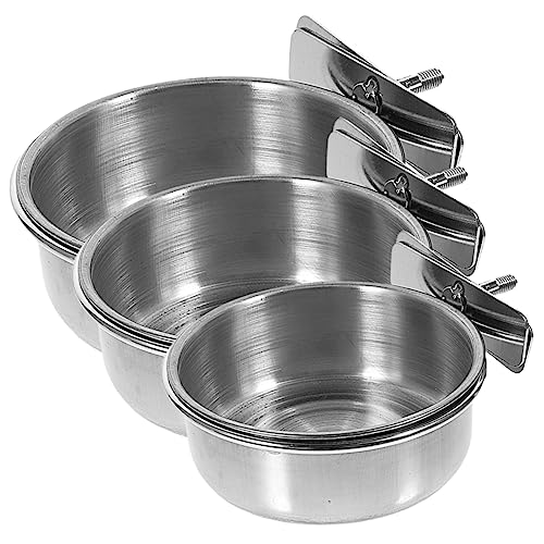 Toddmomy 3Stücke Papageien Hängebecher aus Teiliges für Vogelkäfige Langlebige Futter und Wasserschalen zu Reinigen für Sittiche und Andere Haustiervögel von Toddmomy