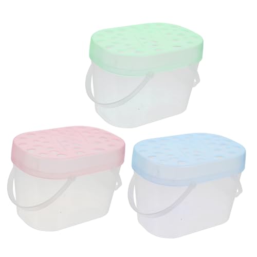 Toddmomy 3Stücke Teiliges Handheld Haustierträger Transportbox Für Hamster Und Schildkröten Atmungsaktives Design Zu Reinigen Für Ausflüge Und Reisen von Toddmomy