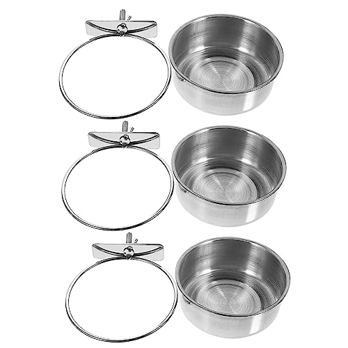 Toddmomy 3Stücke Teiliges Vogel Fütterungsbecken aus Papagei Wasser und Futterschalen Praktischer Vogel Lebensmittelspender für Käfige von Toddmomy