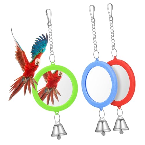 Toddmomy 3stücke Runde Vogel Spiegelspielzeuge Doppelseitige Spiegel Für Wellensittiche Nymphensittiche Und Papageien Interaktives Käfigzubehör Mit Glockenfunktion Farben Toddmomy 3stücke Runde Vogel Spiegelspielzeuge Doppelseitige Spiegel Für Wellensittiche Nymphensittiche Und Papageien Interaktives Käfigzubehör Mit Glockenfunktion Farben von Toddmomy