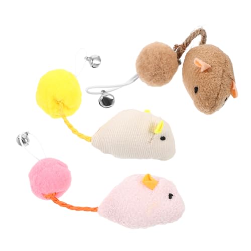 Toddmomy 3er Set Katzenspielzeug Für Drinnen Balljagdspielzeug Für Katzen Katzen-mäuse- Stofftier Ratte Katzenspielzeug Mit Glocke Katzenball Für Den Innenbereich Plüsch Toddmomy 3er Set Katzenspielzeug Für Drinnen Balljagdspielzeug Für Katzen Katzen-mäuse- Stofftier Ratte Katzenspielzeug Mit Glocke Katzenball Für Den Innenbereich Plüsch von Toddmomy