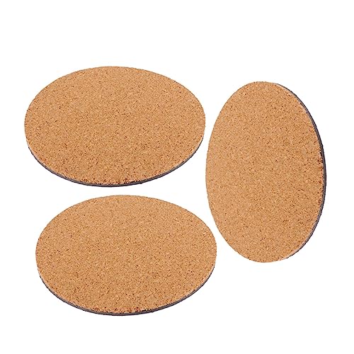 Toddmomy Pflanzenunterlage für Den Garten 3er-Pack Kork-pflanzmatten 20 3 cm Rund Blumentopf-unterlage Leicht Zu Reinigen Geeignet für Balkon und Terrasse von Toddmomy