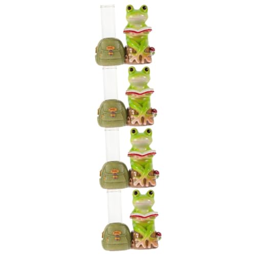 Toddmomy 4 Sets Frosch Hydroponik Vasen Pflanzgefäße Zimmerpflanzenschmuck Topfarrangement Für Draußen Bewässerungskugel Dampfgarer Gefäß Reagenzglas Vasen Blauer von Toddmomy