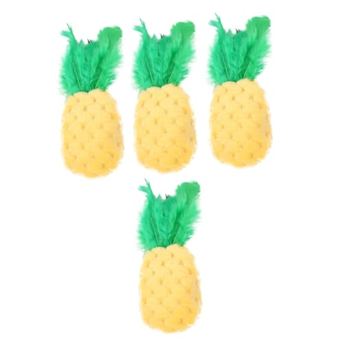 Toddmomy 4 Stück Ananas -Plüschspielzeug interaktiv Kätzchen Katzenminze drinnen für Wohnungskatzen Katzenspielzeugkit für Katze Ananasspielzeug Feder Gelb Toddmomy 4 Stück Ananas -Plüschspielzeug interaktiv Kätzchen Katzenminze drinnen für Wohnungskatzen Katzenspielzeugkit für Katze Ananasspielzeug Feder Gelb von Toddmomy