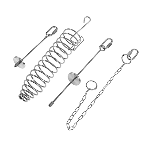 Toddmomy 4 Stück Edelstahl -obstgabel -Futter -Tasse Nuss Halter Zum Aufhängen Von Lebensmitteln Halter Für Lebensmittelsticks Papageien-gemüsestick Silver Rostfreier Stahl von Toddmomy