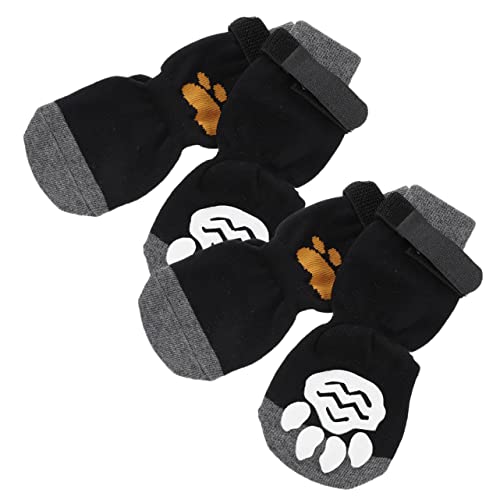 Toddmomy 4er-Pack Hundesocken – Nicht Für Hunde Geeignet Für Dackel Atmungsaktive Haustiersocken Aus Baumwolle Mit Noppen von Toddmomy
