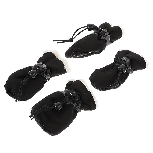 Toddmomy 4 Stück Haustier Schuhüberzüge Pfoten Und Katzenstiefel Für Hundestiefel Warme Schuhe Hunde Sneaker Hunde Schneeschuhe Welpenschuhe Outdoor Schuhe Hundeschuhe Für Kleine von Toddmomy