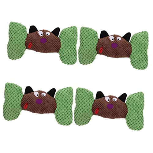 Toddmomy 4 Stück Haustier Spielzeug Entzückendes Hundespielzeug Quietschender Hundeknochen Verschleißfestes Hundespielzeug Puppenzubehör Welpe Singen Plüsch Katzenspielzeug von Toddmomy