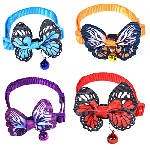 Toddmomy 4 Stück Haustierhalsband Einstellbarer Haustierkragen Glocke groß Halskette Und Name für Haustiere Katzenhalsband für Verstellbarer Kragen Pu Toddmomy 4 Stück Haustierhalsband Einstellbarer Haustierkragen Glocke groß Halskette Und Name für Haustiere Katzenhalsband für Verstellbarer Kragen Pu von Toddmomy
