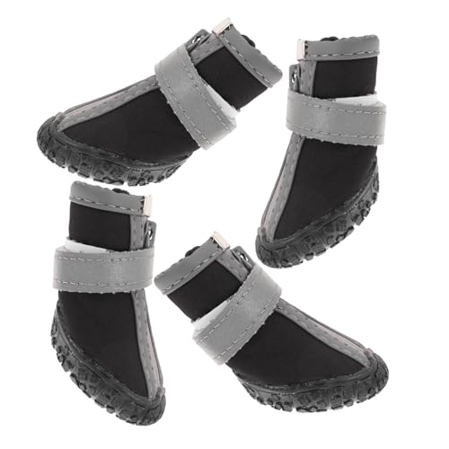 Toddmomy 4 Stück Haustierschuhe Wasser Stiefel Beschützer Dog Shoes for small Dogs Paws pfotenschutz hundeschuhe rutschfest Welpenschuhe für kleine Hunde Schuhe für Hunde Gummi Black Toddmomy 4 Stück Haustierschuhe Wasser Stiefel Beschützer Dog Shoes for small Dogs Paws pfotenschutz hundeschuhe rutschfest Welpenschuhe für kleine Hunde Schuhe für Hunde Gummi Black von Toddmomy
