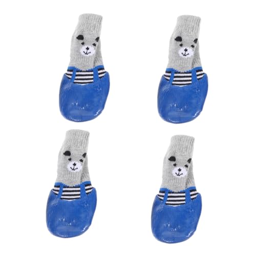 Toddmomy 4 Stücke Outdoor Hund Schuhe Socken Atmungsaktive Baumwolle Socken Für Pfoten Entzückende Haustier Socken Cartoon-Muster Toddmomy 4 Stücke Outdoor Hund Schuhe Socken Atmungsaktive Baumwolle Socken Für Pfoten Entzückende Haustier Socken Cartoon-Muster von Toddmomy