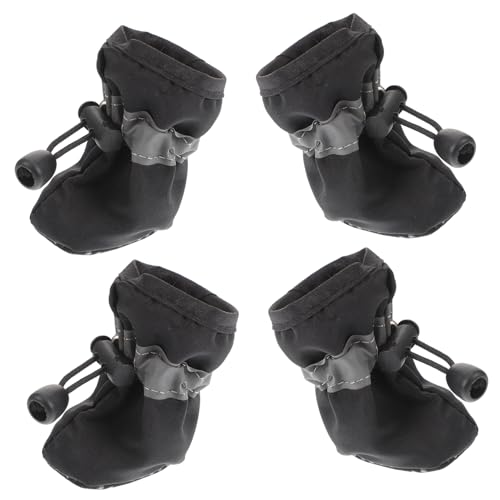 Toddmomy 4 Stück Hundeschuhe Haustierschuhe Mit Kordelzug Welpenstiefel Haustierschuhe Für Regen Hundestiefel Mit Kordelzug Hundestiefel Für Regen Welpenhaustierschuhe Black Stoff Toddmomy 4 Stück Hundeschuhe Haustierschuhe Mit Kordelzug Welpenstiefel Haustierschuhe Für Regen Hundestiefel Mit Kordelzug Hundestiefel Für Regen Welpenhaustierschuhe Black Stoff von Toddmomy