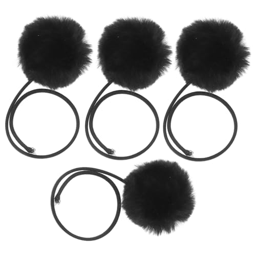 Toddmomy Katzenspielzeug Mit Glöckchen 4er-Pack Interaktives Hängespielzeug Für Katzenbäume Kratzbaum-ersatz Schwarzer Plüsch Toddmomy Katzenspielzeug Mit Glöckchen 4er-Pack Interaktives Hängespielzeug Für Katzenbäume Kratzbaum-ersatz Schwarzer Plüsch von Toddmomy