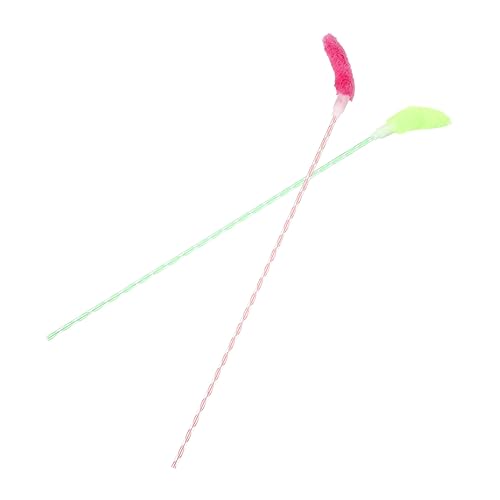 Toddmomy 4stücke Interaktive Katzenangel Spielzeug Teaser Sticks Für Katzen Und Kätzchen Fördert Bewegung Und Spiel Farben Zufällig Für Indoor Unterhaltung von Toddmomy