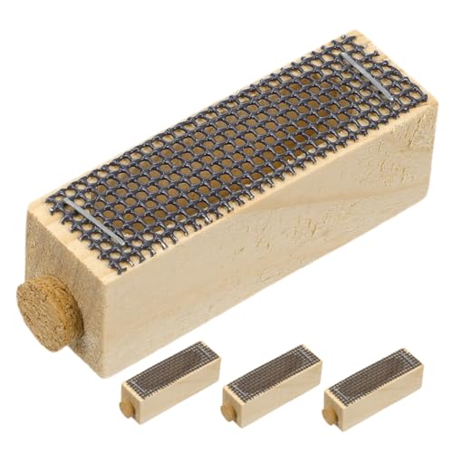 Toddmomy 4 Stück Königinnenkäfige Aus Holz: Bienenzuchtkäfige Aus Holz, Königinnenschutz Für Die Bienenzucht, Aufzucht Von Bienenstöcken Toddmomy 4 Stück Königinnenkäfige Aus Holz: Bienenzuchtkäfige Aus Holz, Königinnenschutz Für Die Bienenzucht, Aufzucht Von Bienenstöcken von Toddmomy