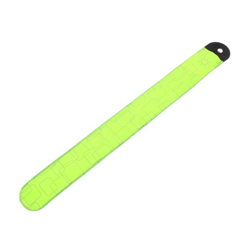 Toddmomy 4 Stück LED Fußkettchen Für Pferde Lauflicht Für Damen Lauflicht LED Armband Reflektierende Armbänder Für Nachtwanderungen LED Reflektierendes Armband Stoff Hellgrün von Toddmomy