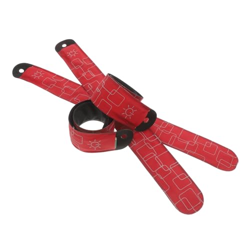 Toddmomy 4 Stück Led-Pferde-knöchelriemen Reflektierender Gürtel Orange Reflektierende Armbänder Reflektierender Gürtel Für Nachtspaziergänge Leuchtendes Armband Für Hunde Mode Stoff Rot von Toddmomy