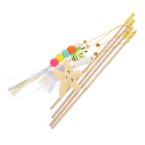 Toddmomy 4 Stück Lustiges Katzenspielzeug Katzen-Teaser Katzenspielzeug Mit Katzenminze Zauberstäbe Für Katzen Kätzchen Teaser Kätzchen Hauskatzen Kätzchenspielzeug Crinkle Cat Toy Hölzern Toddmomy 4 Stück Lustiges Katzenspielzeug Katzen-Teaser Katzenspielzeug Mit Katzenminze Zauberstäbe Für Katzen Kätzchen Teaser Kätzchen Hauskatzen Kätzchenspielzeug Crinkle Cat Toy Hölzern von Toddmomy