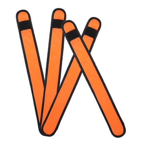 Toddmomy 4 Stück Pferde-Leggings Mit Knöchelriemen Mittel Nachtsicherheitsgurt Beleuchtung Pferdebeinband Beleuchtung Pferdebeingurt Schützend Reflektierend Ausbildung Groß Stoff Orange von Toddmomy