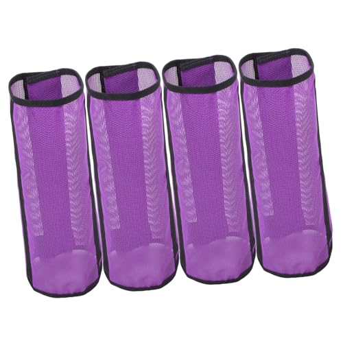 Toddmomy 4 Stück Pferdefußschutz-Netzabdeckung Netzstiefel mit Pferdebeinen Atmungsaktive Tiernetzstiefel Pferdebeinversorgung Praktische Netzstiefel für Pferde Netzwerk Violett von Toddmomy