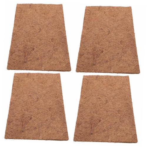Toddmomy 4 Stücke Reptil Teppich Matte Für Bartagamen Kokosnüsse Faser Liner Natürliche Kokosfaser Terrarium Pad Lebensraum Bodenbelag von Toddmomy
