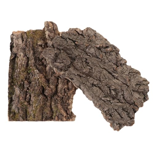 Toddmomy 2sets Reptil Käfig Rinde Dekoration Pet Terrarium Ornament Plattform Natürlichen Tank Hintergrund 2 Stücke * 2 von Toddmomy