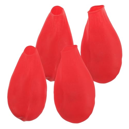 Toddmomy 4 Stück Schuhüberzüge für Haustiere Hund Pfoten Haustiertrimmer Kauer Dog Shoes Welpenschuhe für draußen Haustierschuhe für Regen rutschfeste Welpenschuhe Welpenstiefel Gummi rot Toddmomy 4 Stück Schuhüberzüge für Haustiere Hund Pfoten Haustiertrimmer Kauer Dog Shoes Welpenschuhe für draußen Haustierschuhe für Regen rutschfeste Welpenschuhe Welpenstiefel Gummi rot von Toddmomy